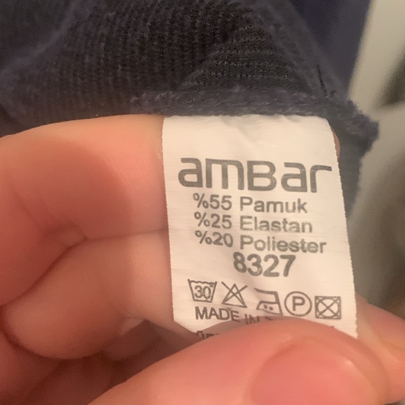 Ultra Sexy Purplish Blue Valour Crop Top Hoodie Ambar SZ Small - Picture 4 of 5